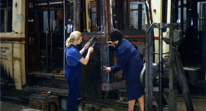 Ausbildung bei der RSAG um 1968 (©Rostocker Nahverkehrsfreunde) 