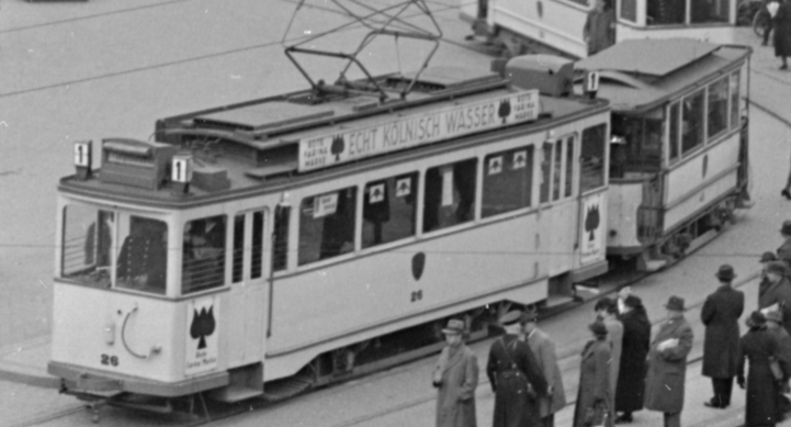 Straßenbahn am Neuen Markt um 1935 (©Karl Eschenburg) 