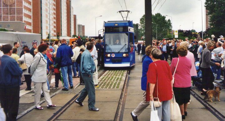 Eröffnung der Strecke nach Evershagen am 24.06.2000 (©Rüdiger Grabowski)