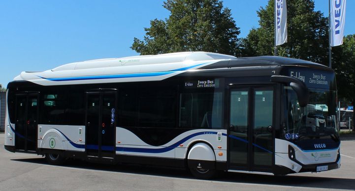 Exemplarisches Foto eines IVECO-Elektrobusses E-WAY 12 m (©Jochen Grau, Iveco Magirus AG)